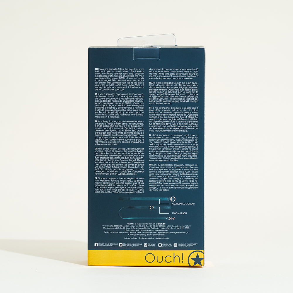 Collier et laisse Halo de Ouch !