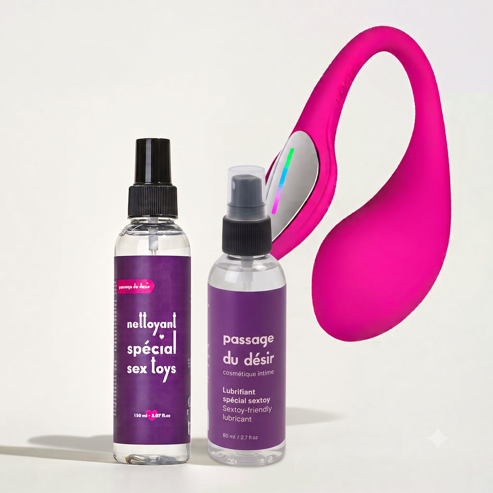 Pack Lush 4 + Reinigungs-Spray + Gleitgel Passage du Désir