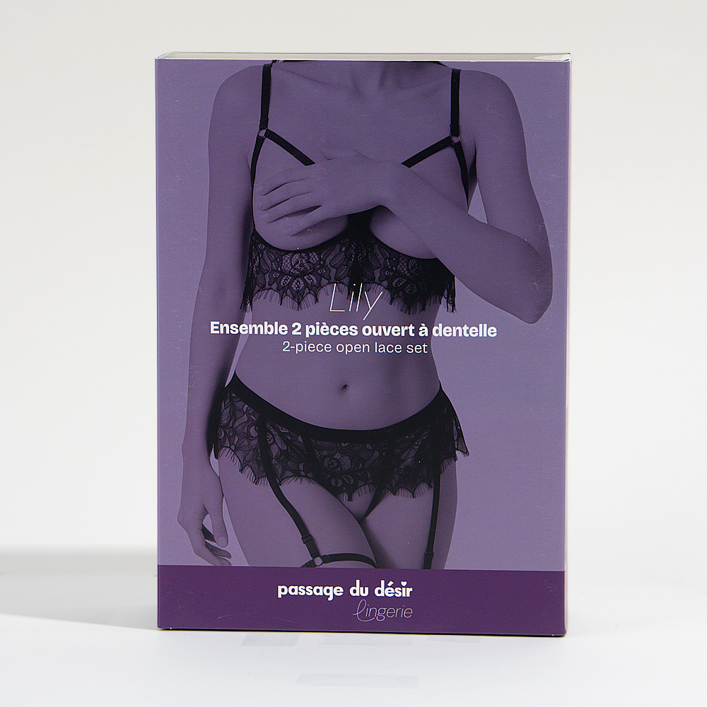 Offenes 2-teiliges Spitzen-Set Lily