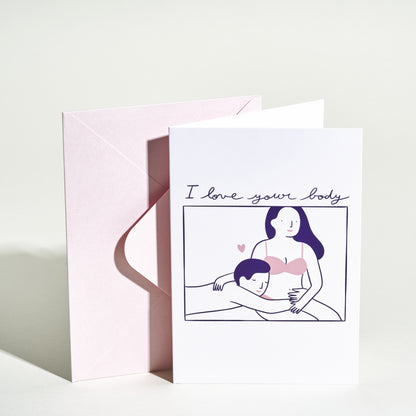 Love card Agathe sorlet - I love your body