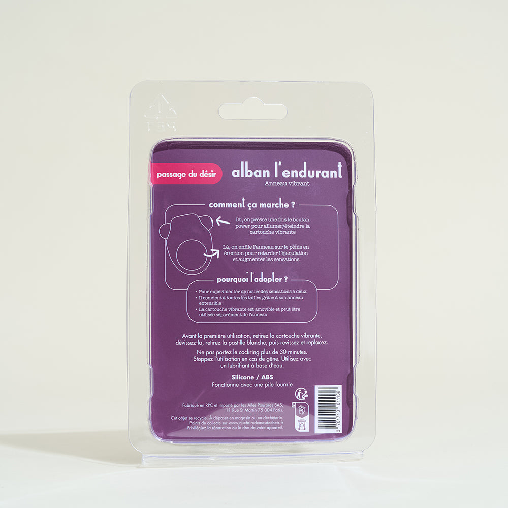Cockring vibrant Alban l'endurant
