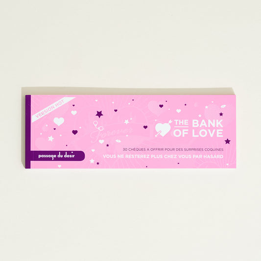 Bank of Love Hot checkbook Passage du Désir