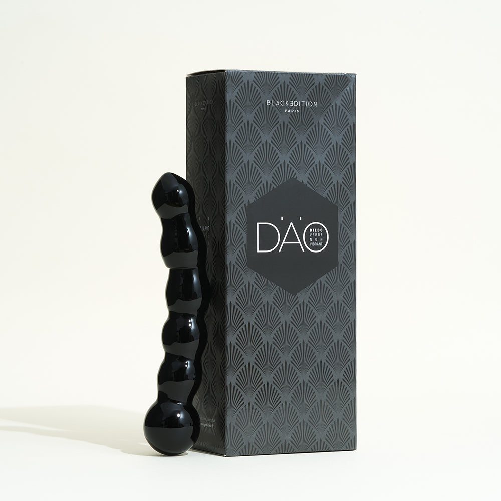 Black Edition DO: dildo en verre noir sign Passage du Dsir