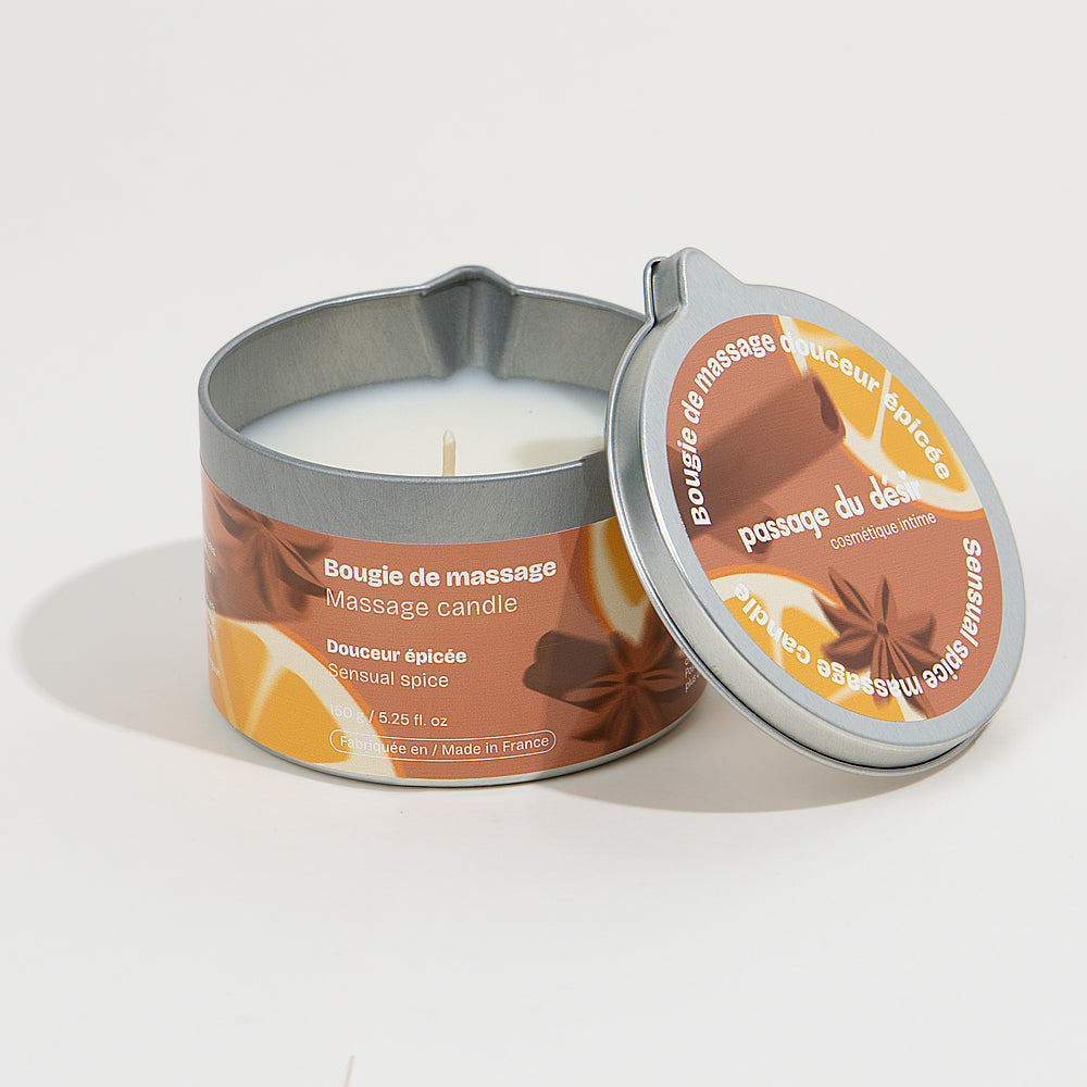 Bougie de massage Passage du Désir - Douceur épicée