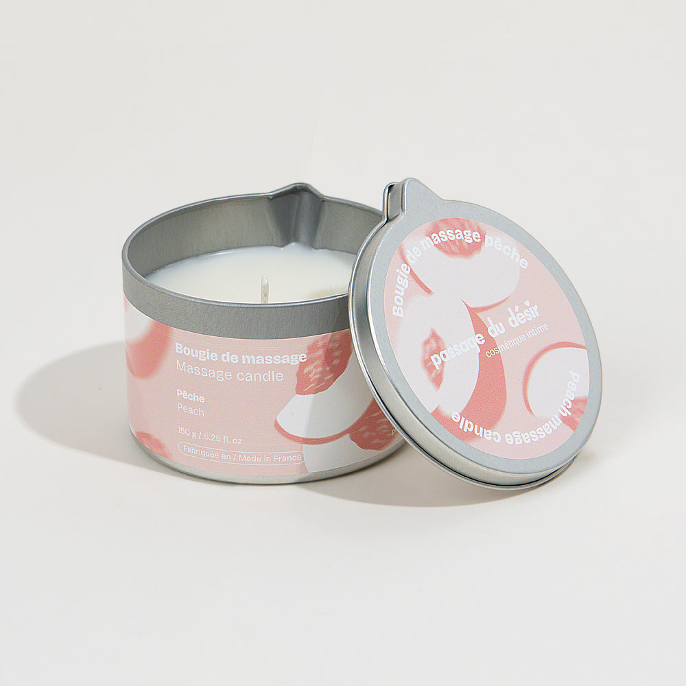 Bougie de massage Passage du Désir - Pêche