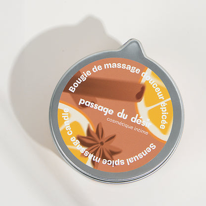Bougie de massage Passage du Désir - Douceur épicée