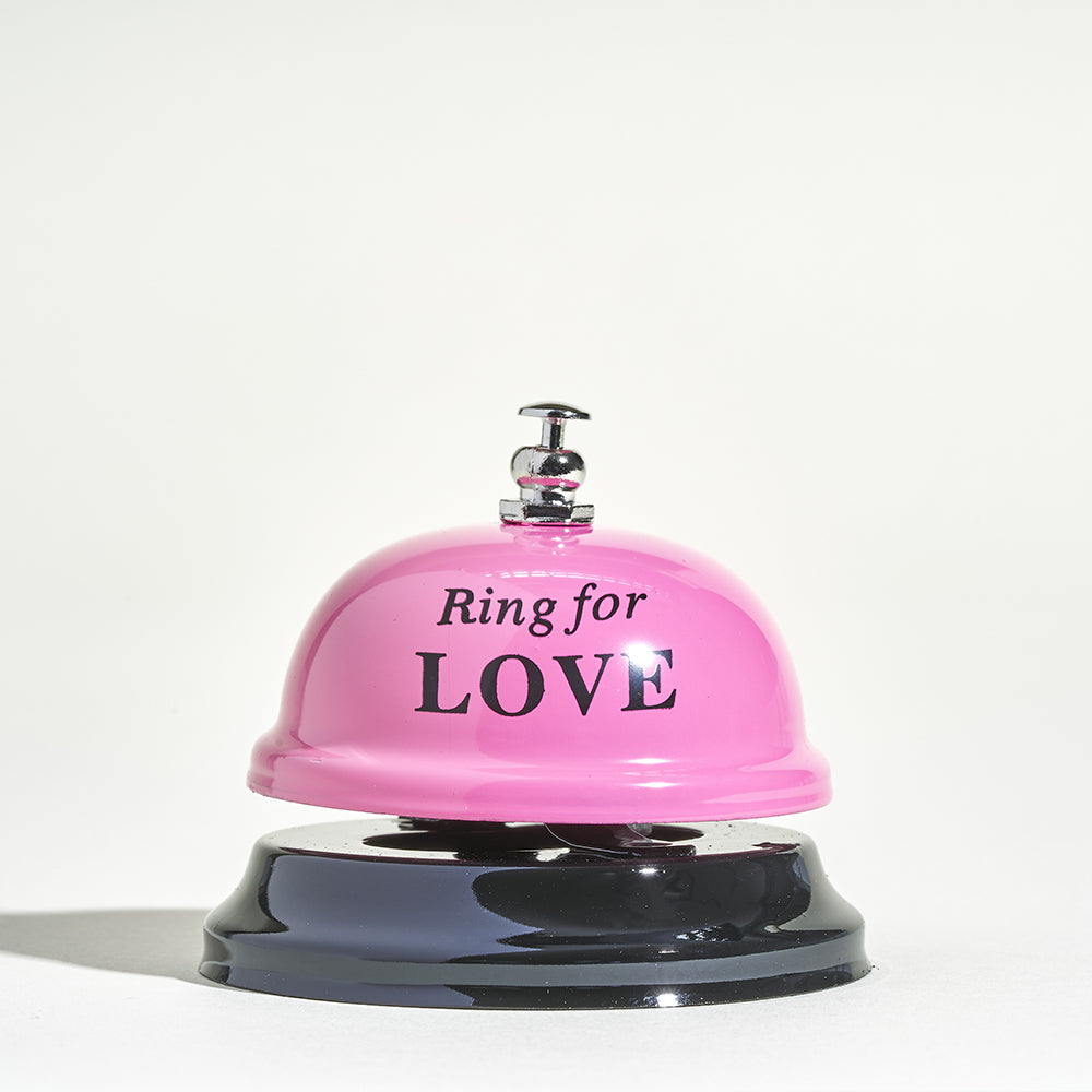 Sonnette de comptoir Ring For Love - Rose