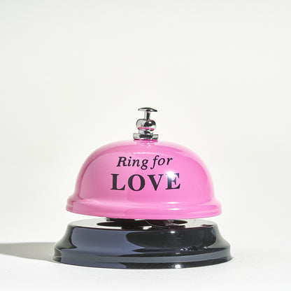 Sonnette de comptoir Ring For Love - Rose