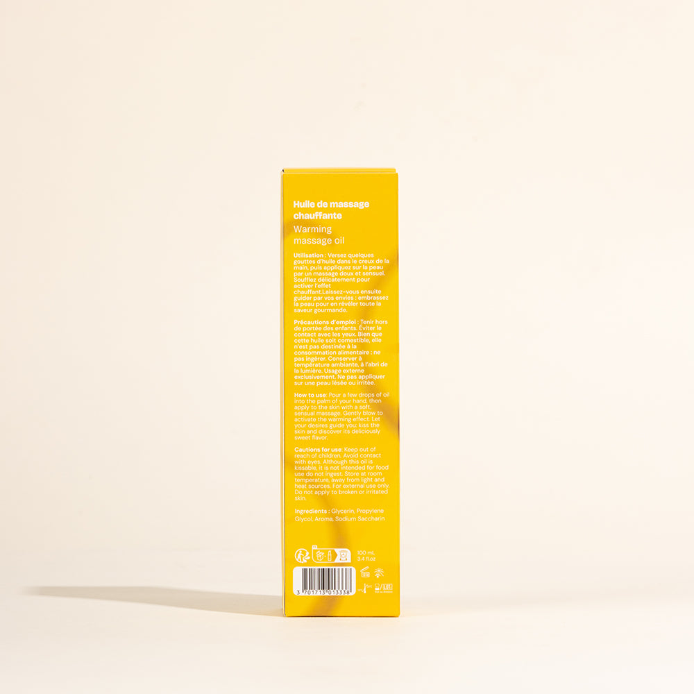 Huile de massage gourmande et chauffante - Ananas