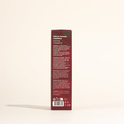 Huile de massage gourmande et chauffante - Cerise