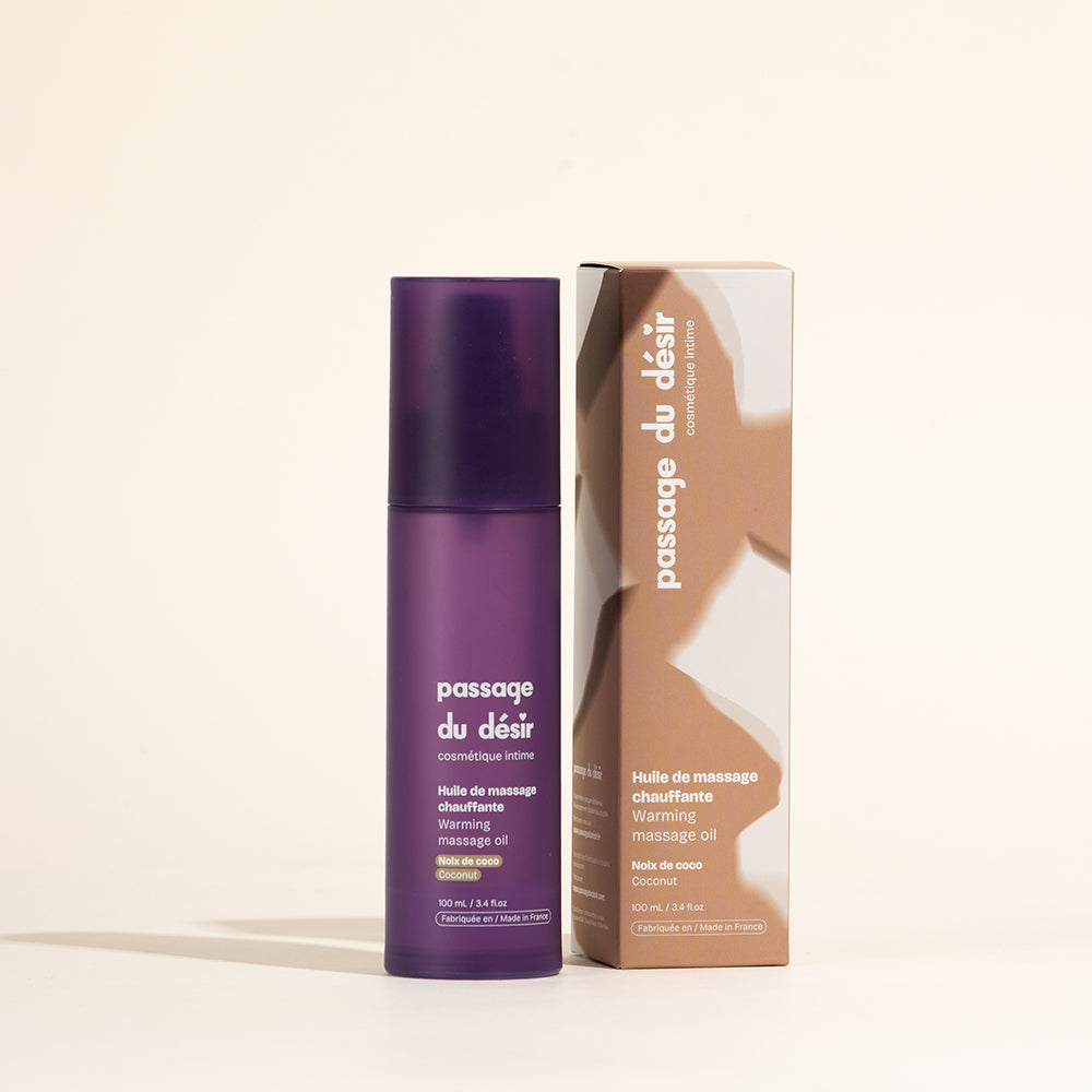 Huile de massage gourmande et chauffante - Noix de coco