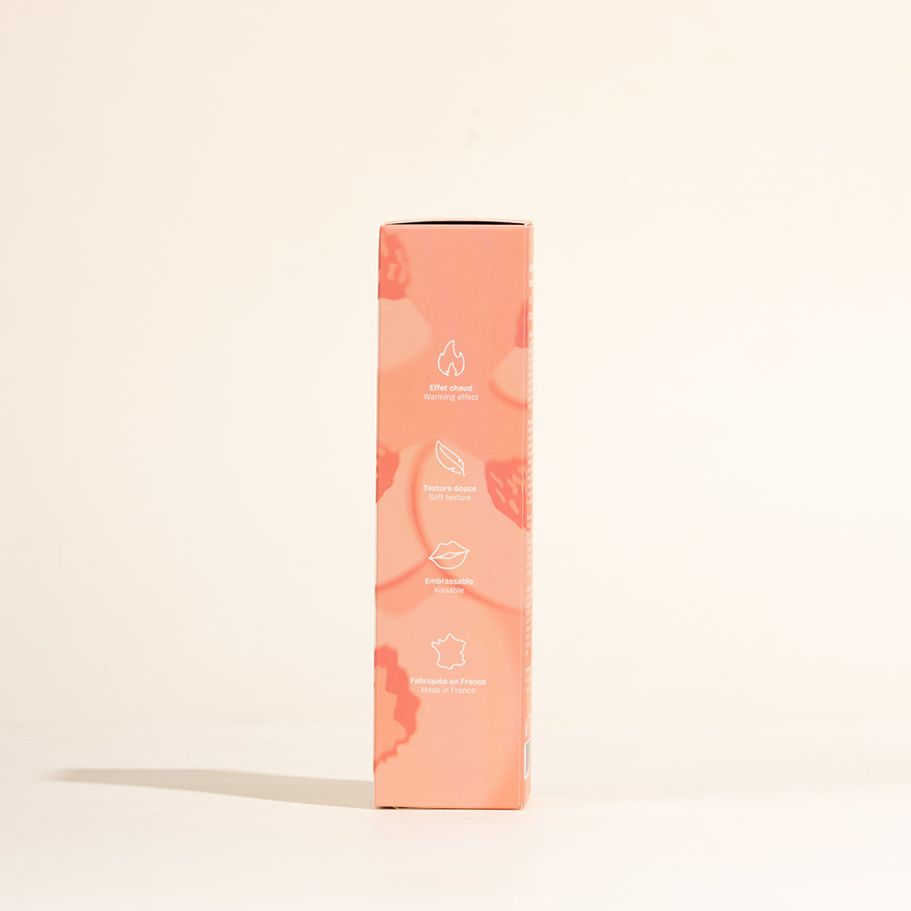 Huile de massage gourmande et chauffante - Pêche