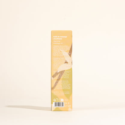 Huile de massage gourmande et chauffante - Vanille