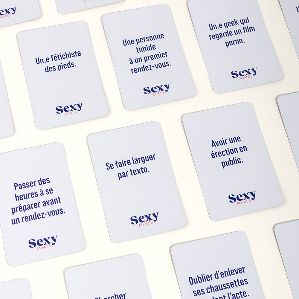 Sexy mimes card game Passage du Désir