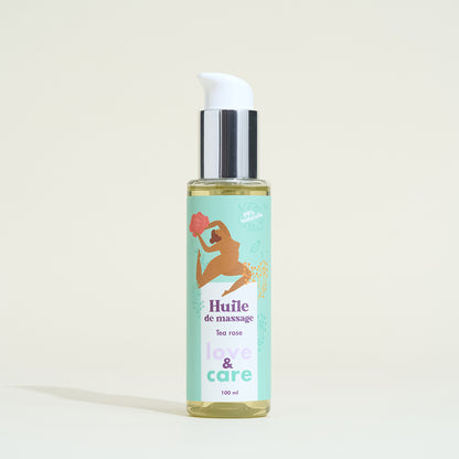 Huile de massage parfumée Love&Care - Tea Rose