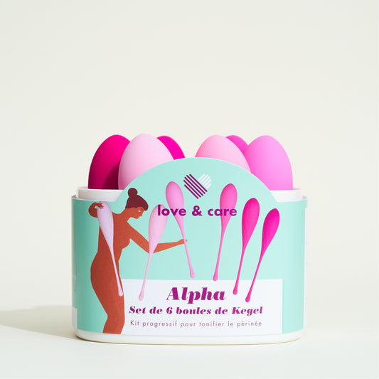 Set mit 6 Kegel-Kugeln Alpha Love&Care