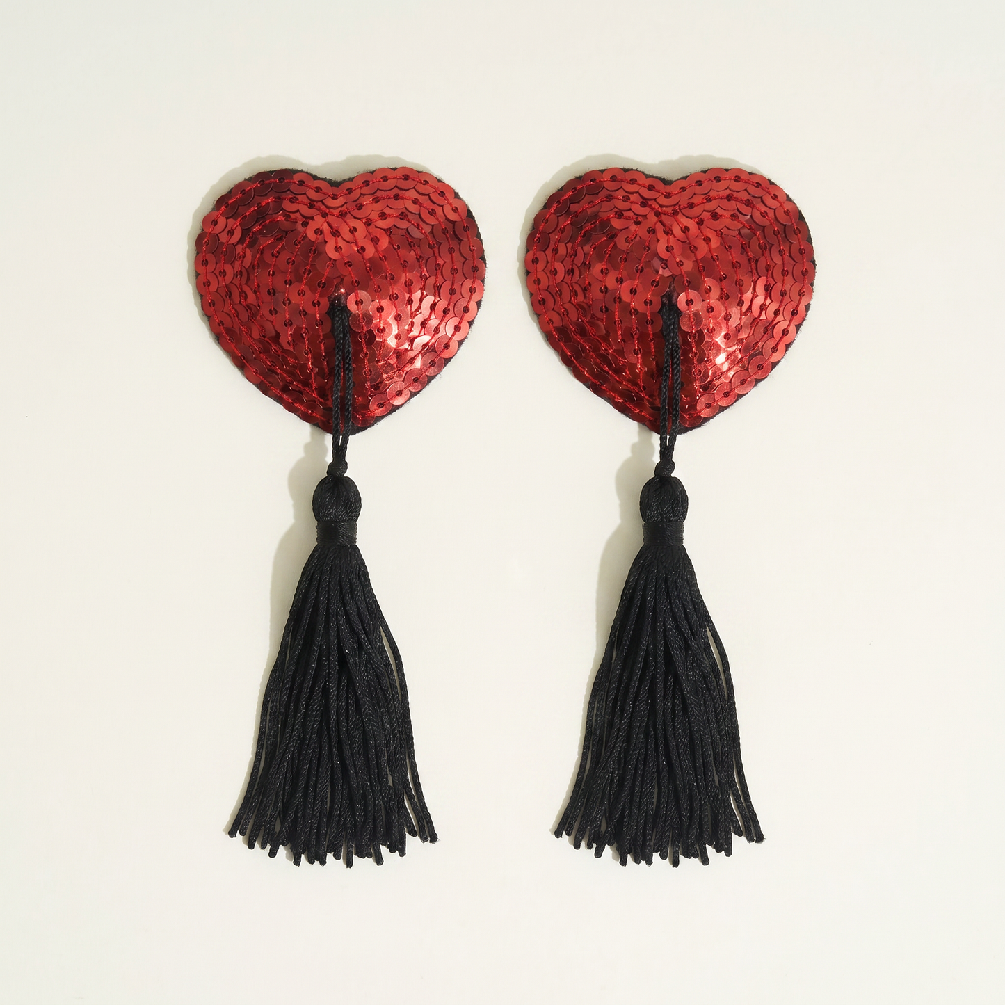 Dyta Nippies Herz mit Pailletten - Rot