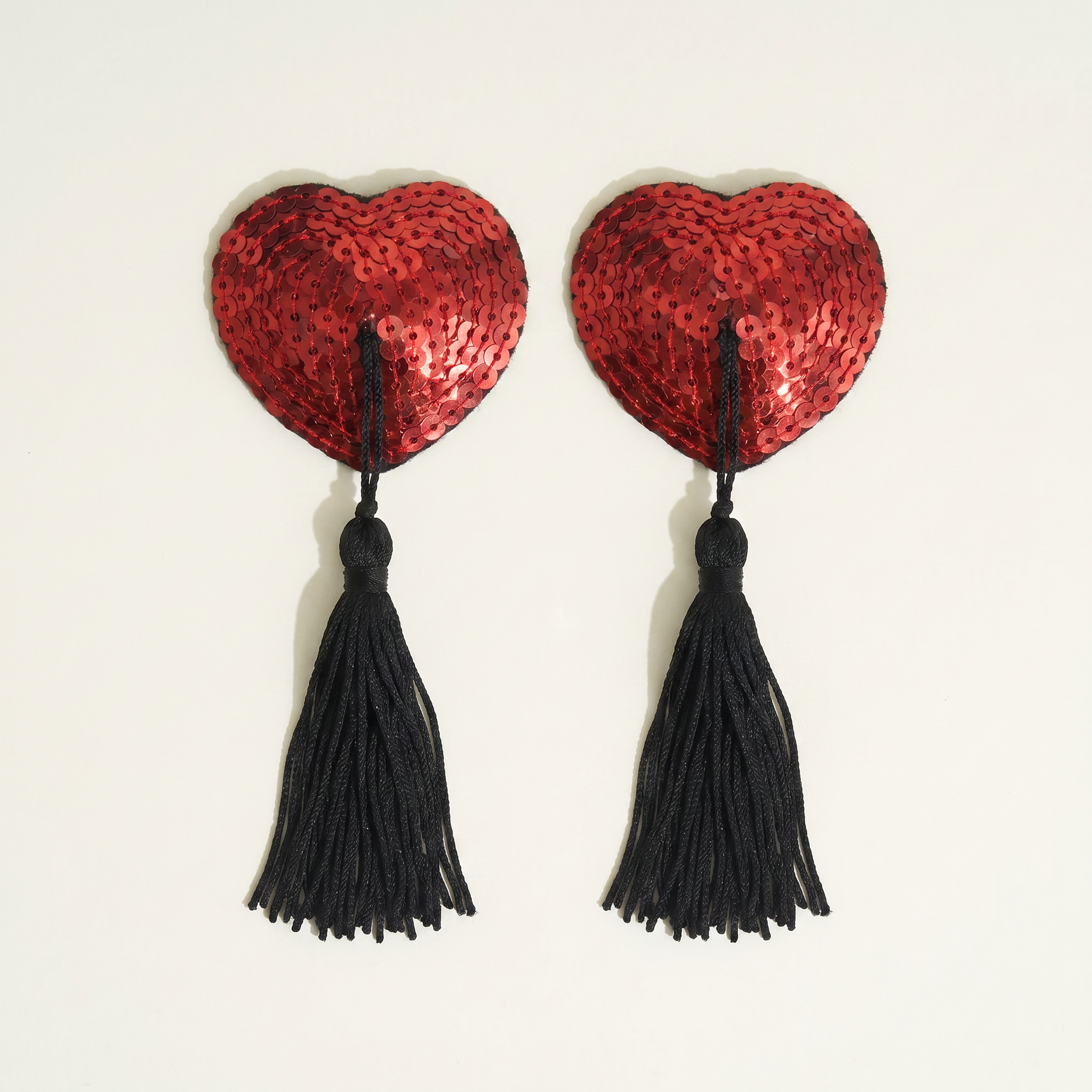 Dyta Nippies Herz mit Pailletten - Rot