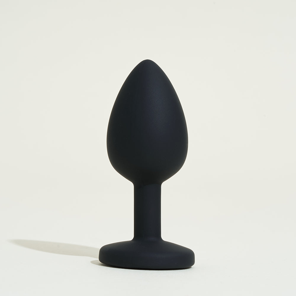 Plug with secret pink rhinestones