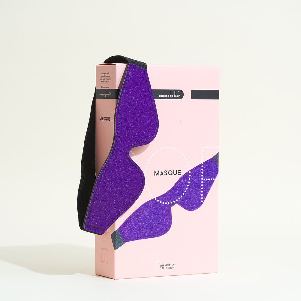 Masque pour les yeux Pop - Violet pailleté