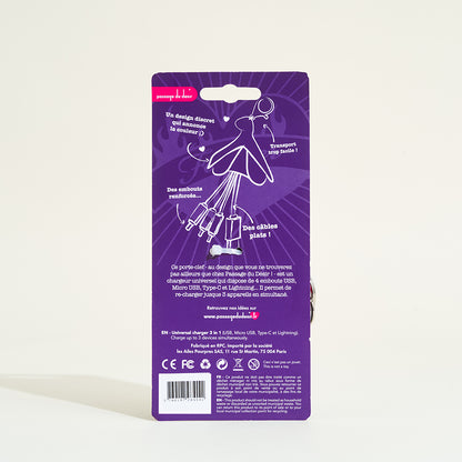 Porte-clefs Sexofun chargeur universel - Clito