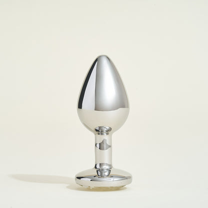 Metal Plug Steel Steel Cristal Transparent - S