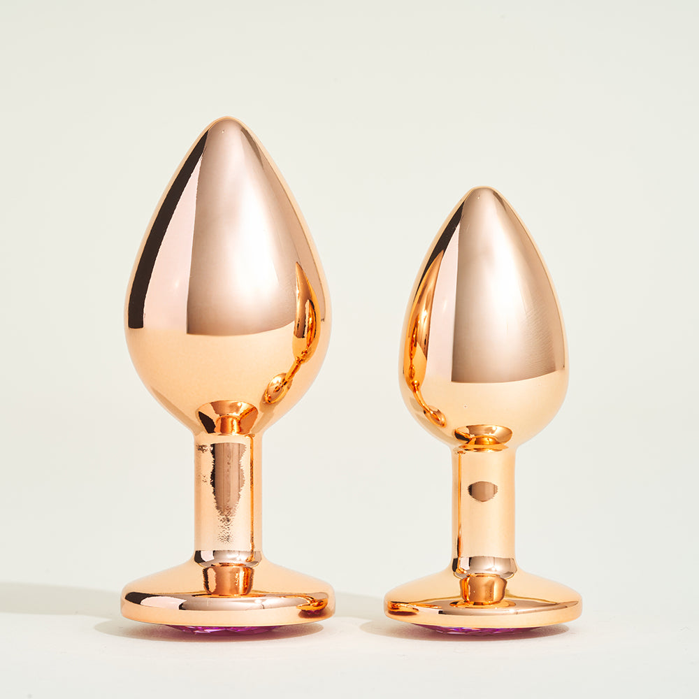 Metal Plug Steel Crystal Pink - Metal Plug Steel Crystal Pink