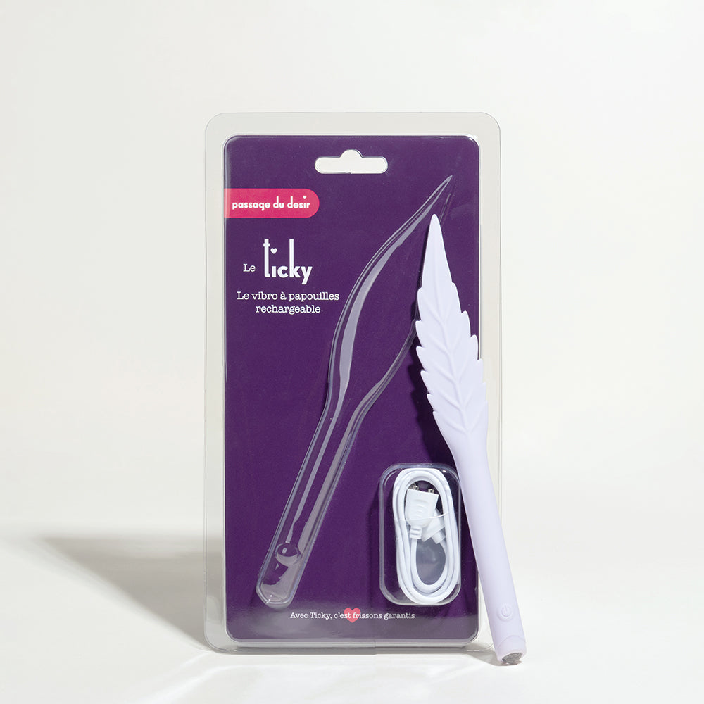 Ticky rechargeable vibrant massage feather
