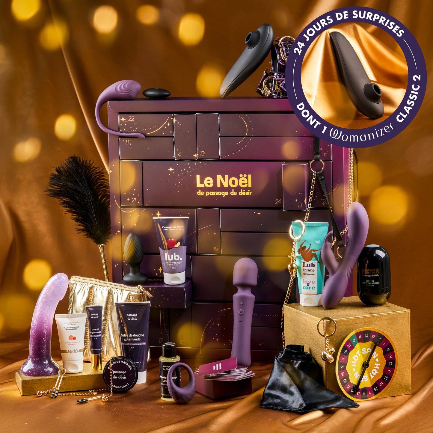 Adventkalender koppel Deluxe Womanizer x Passage du Désir