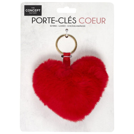Hart pluche sleutelhanger