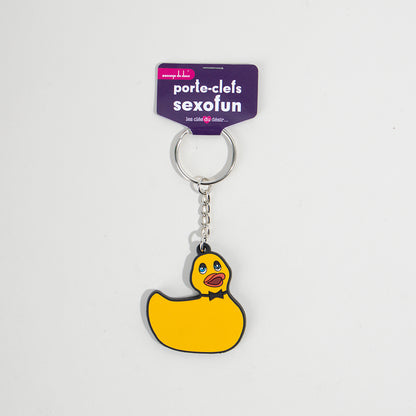Sexofun emojis or clit keychain - Yellow Duck