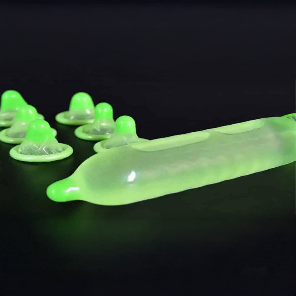 3 Phosphorescent condoms 