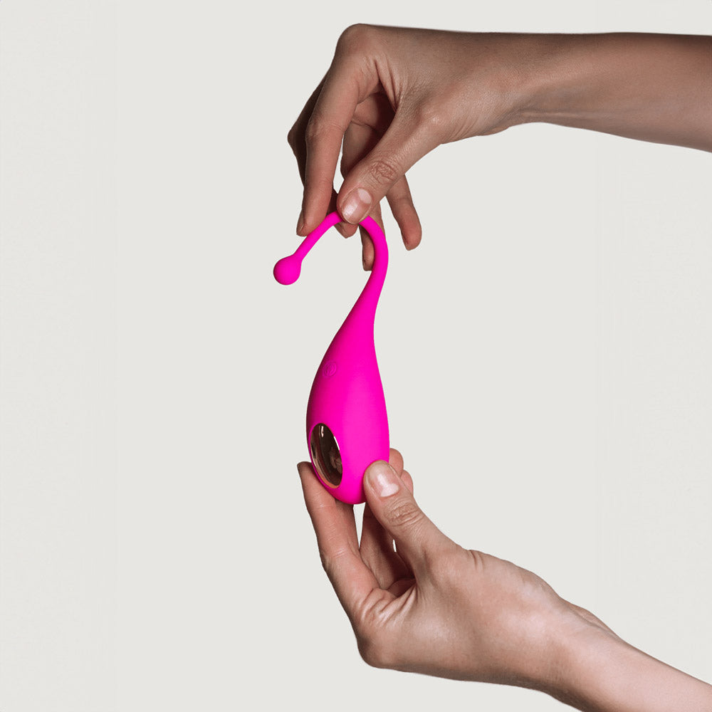 Connected vibrating egg palpitation - Pink