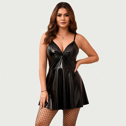 Robe patineuse simili cuir OhYeah - Robe patineuse simili cuir OhYeah
