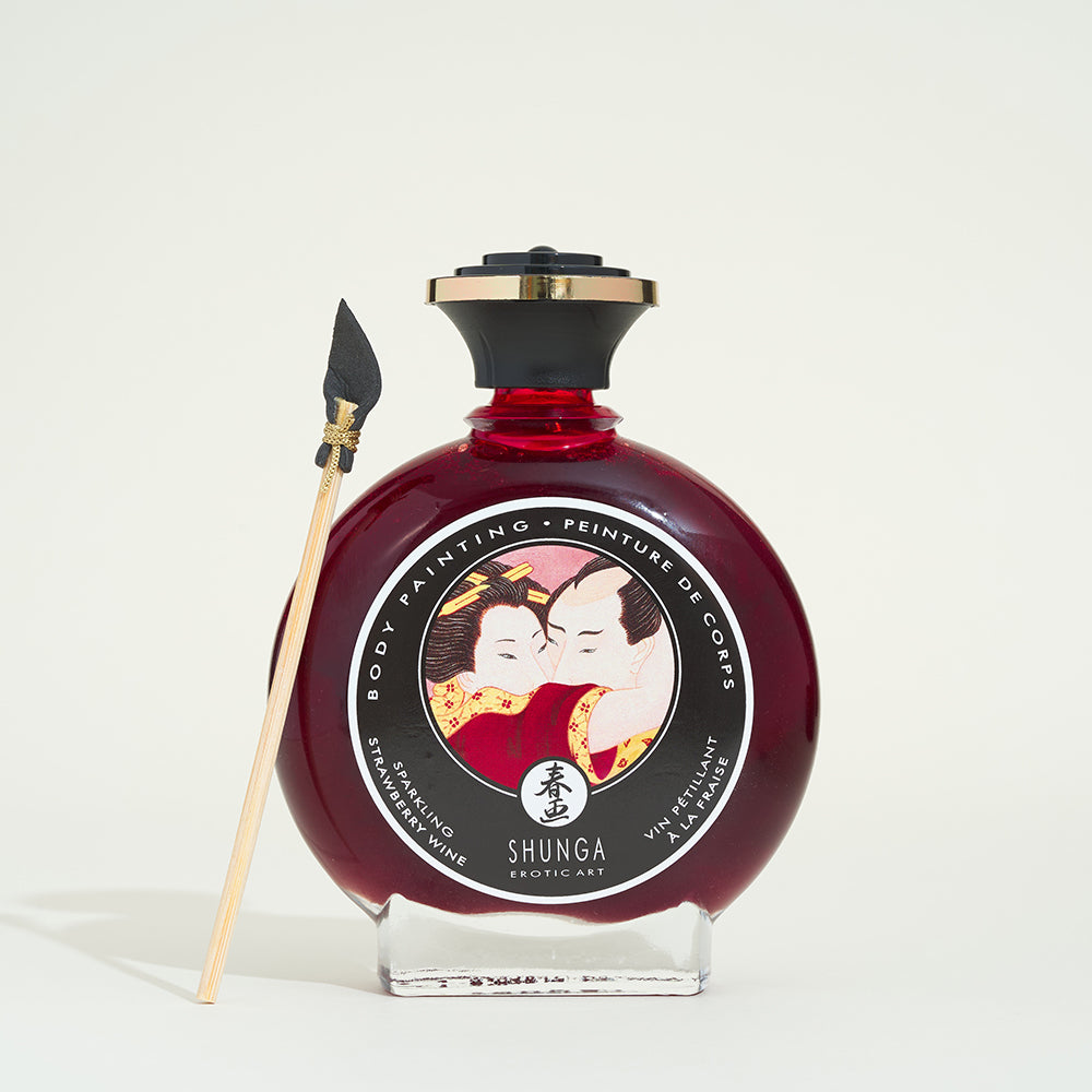 Paint for the sparkling wine/strawberry Shunga - Sparkling Wine/Strawberry Body Paint Shunga