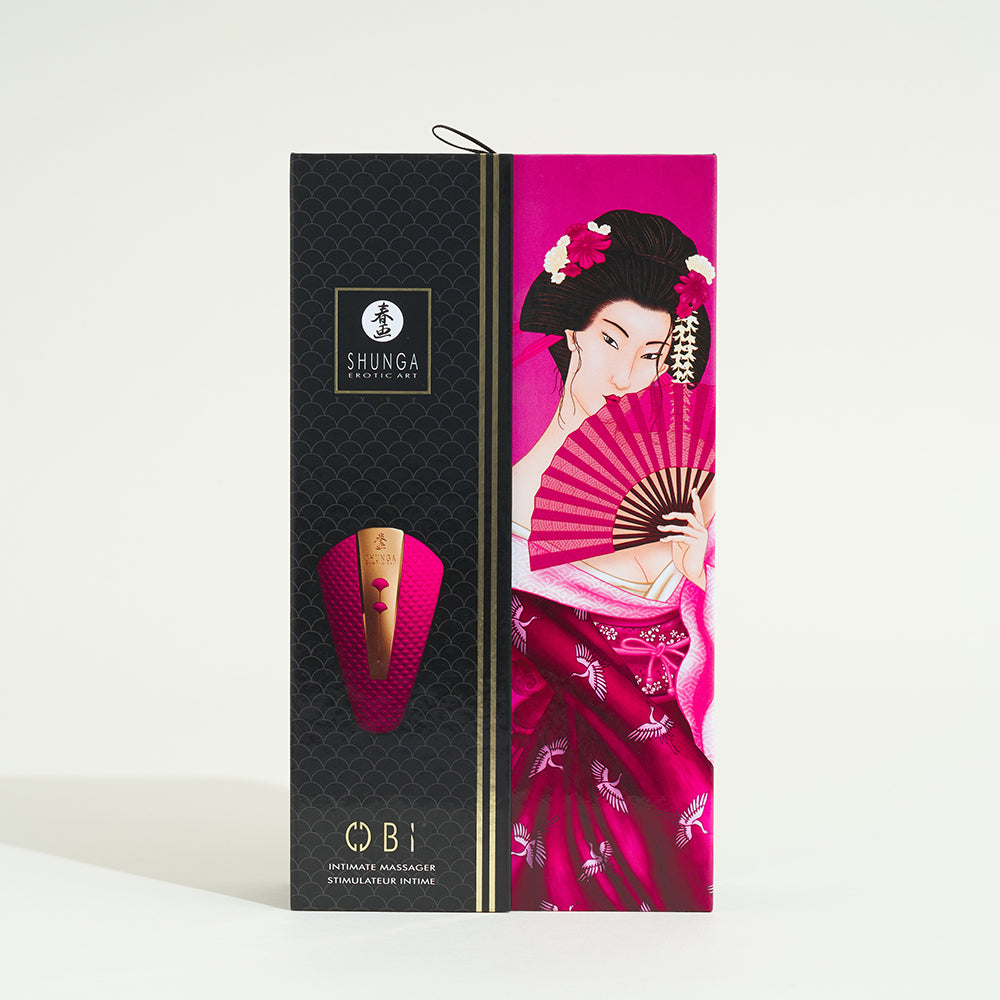 Obi panty vibrator Shunga - Raspberry