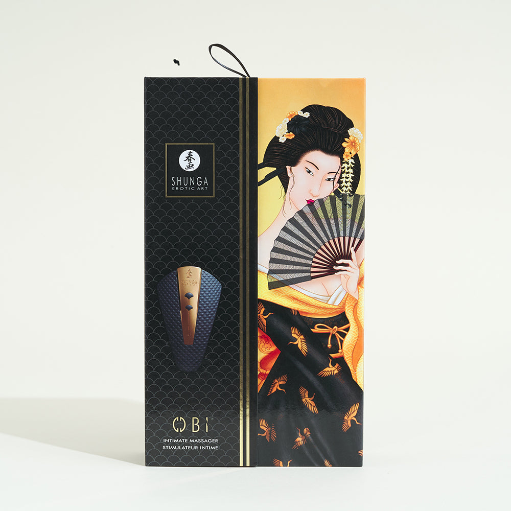 Obi panty vibrator Shunga - Black