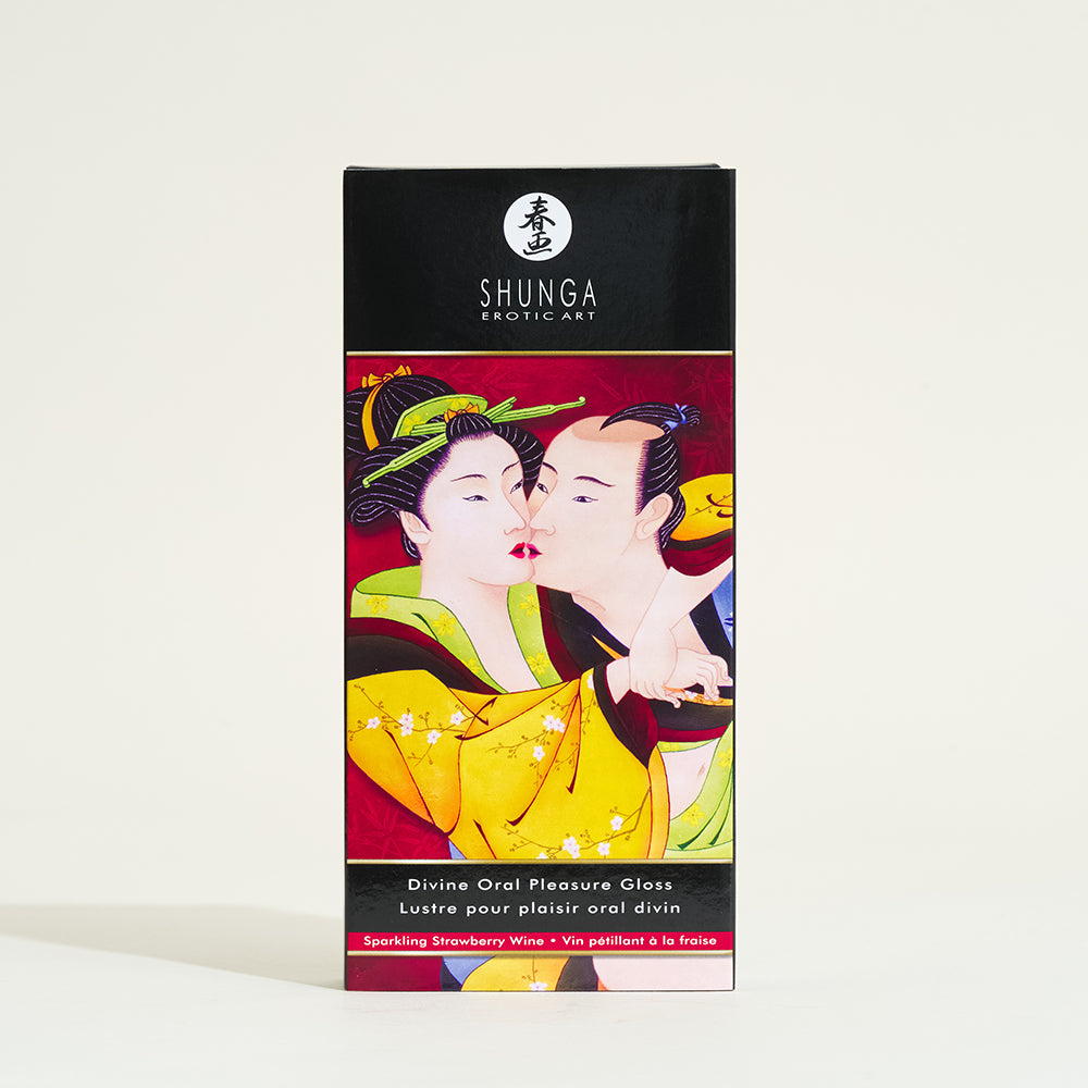 Shunga Divine oral gloss sparkling strawberry wine