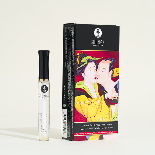 Gloss Plaisir Oral Divin Vin pétillant fraise Shunga