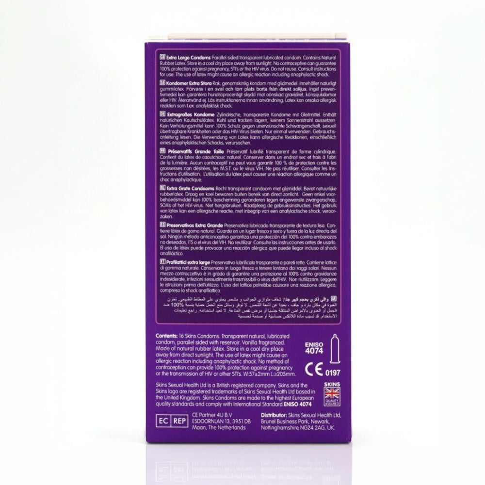 16 Skins Condoms - Plus size