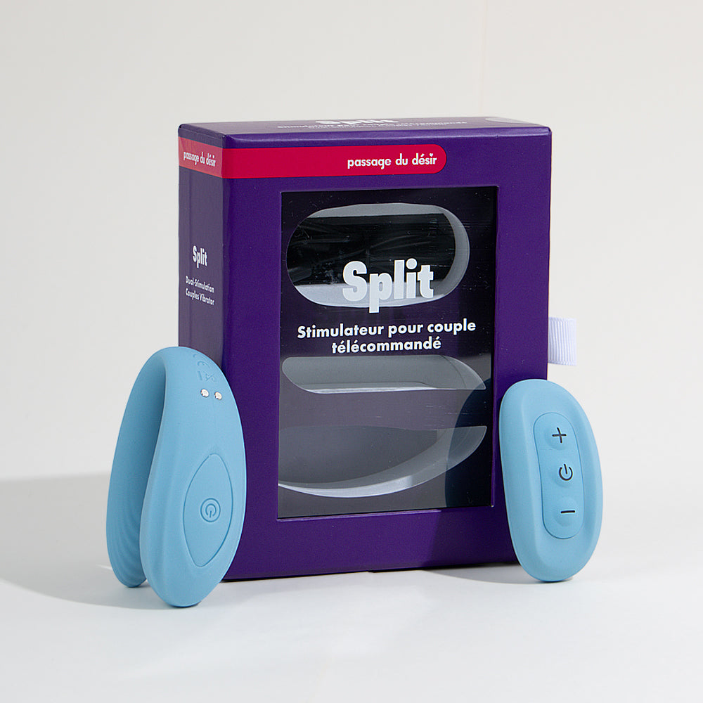 Split Passage du Désir: the couples' vibrator that stays in place