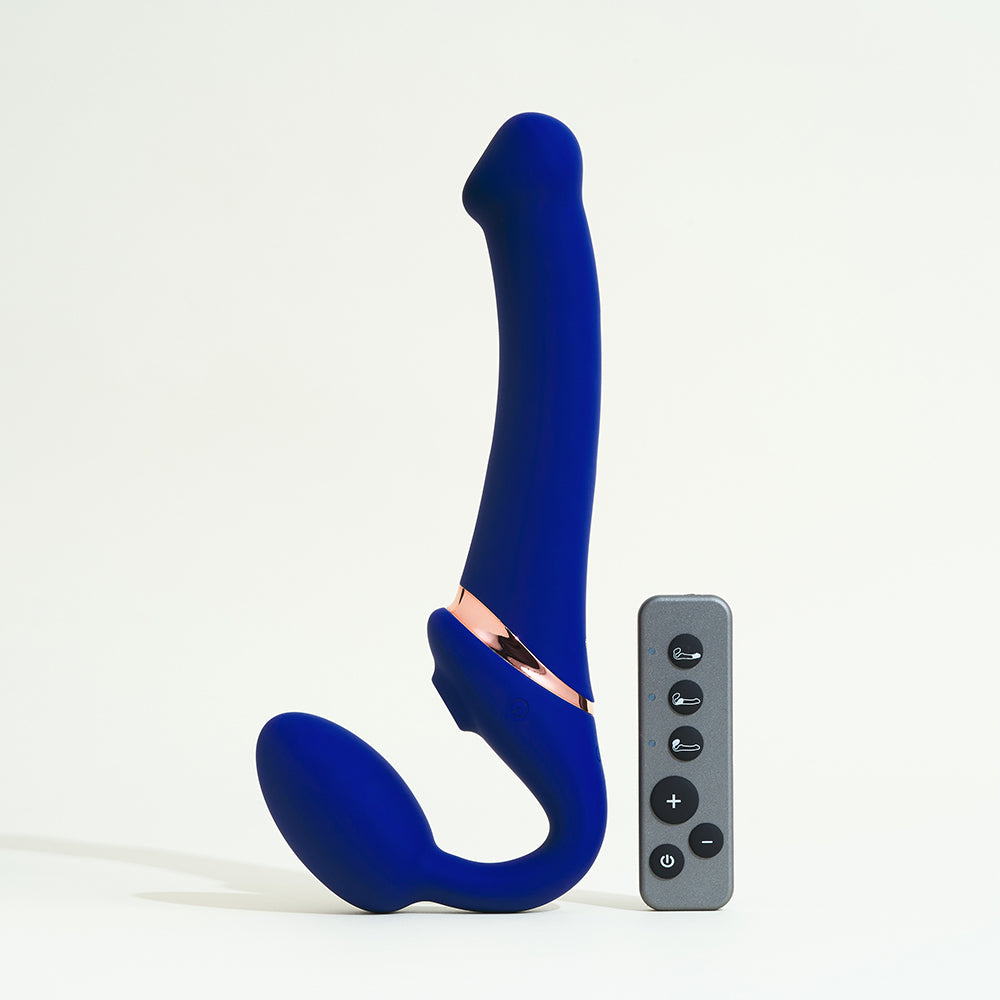 Strap-on Multi Orgasm télécommande - Bleu