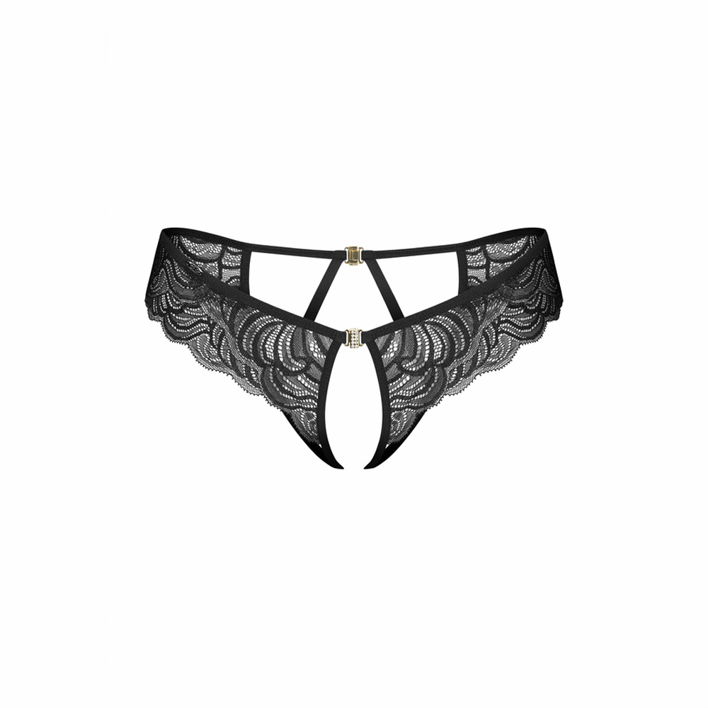 Divienne Obsessive open crotch Lace brief