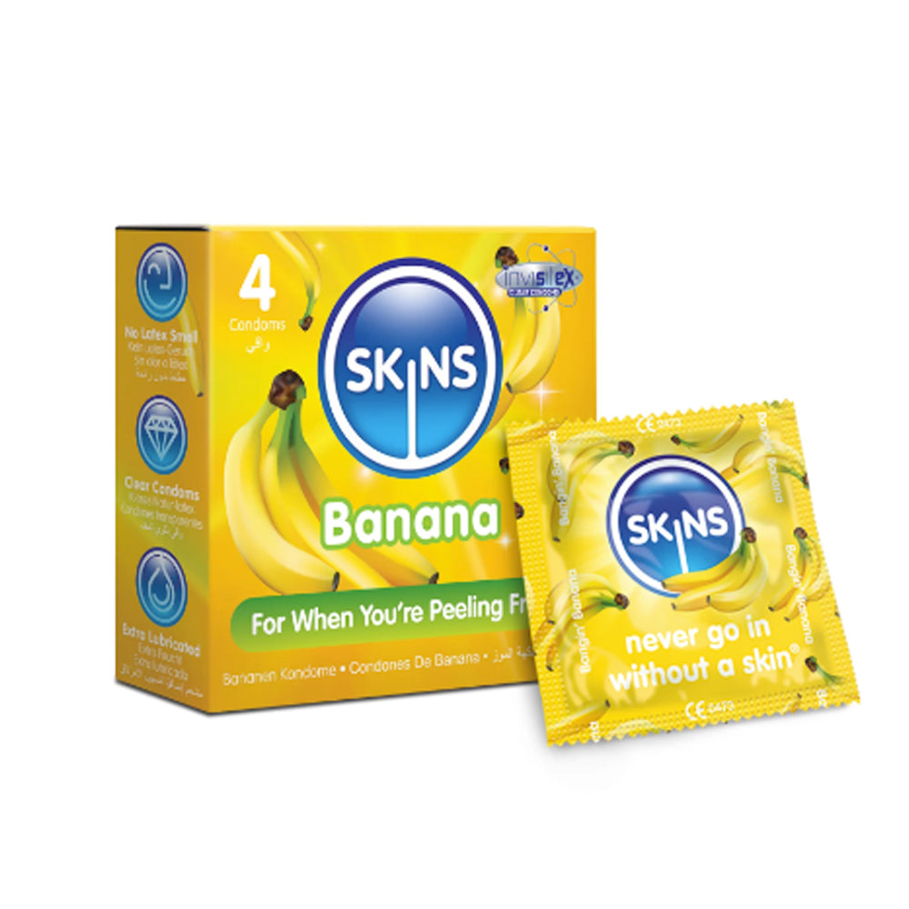 Préservatifs Skins x4 - Banane