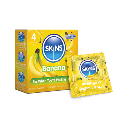 Préservatifs Skins x4 - Banane