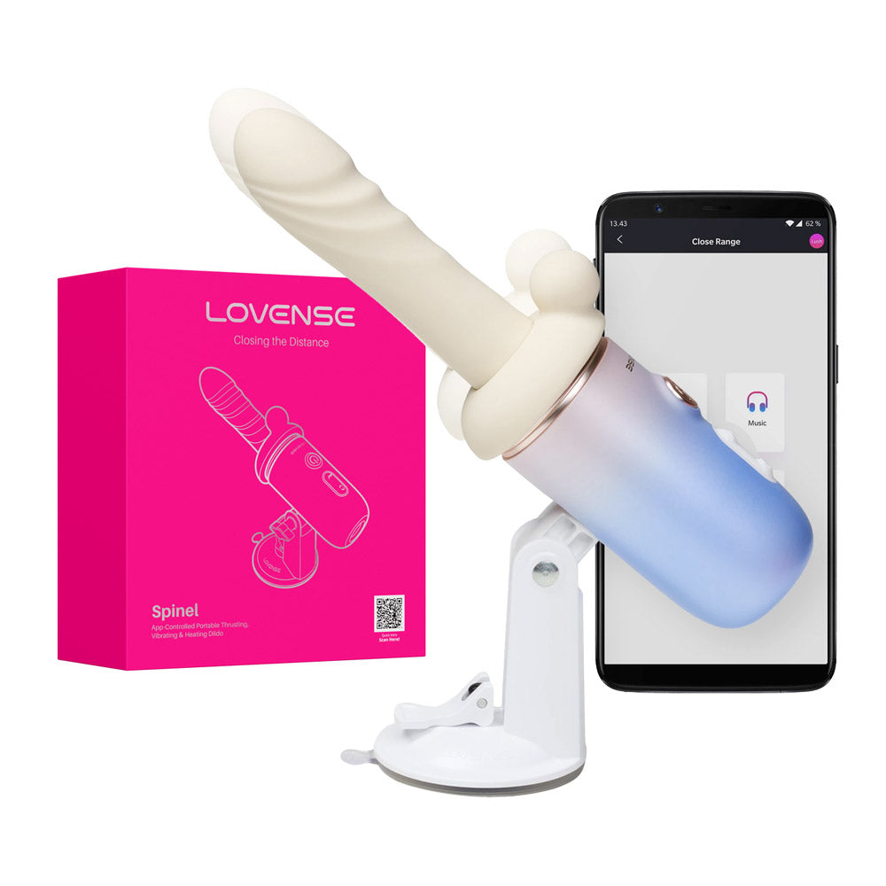 Vibrierender und wärmender Dildo mit Stoßbewegung Spinel Lovense