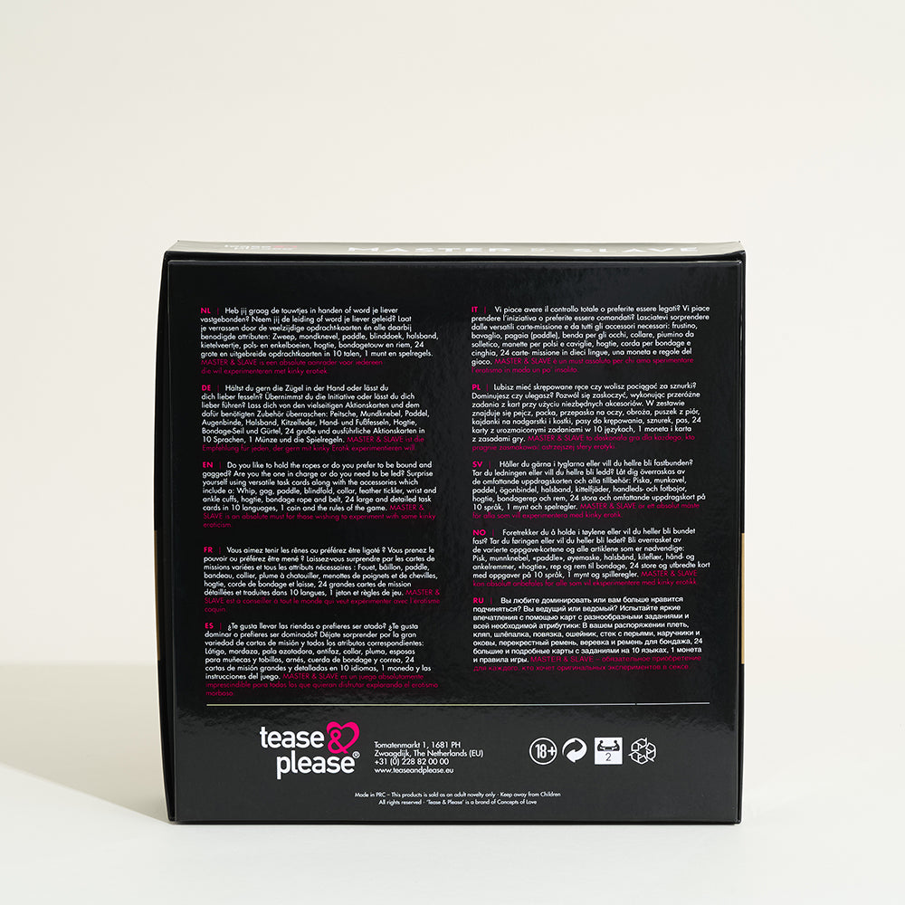 Jeu de Bondage Master & Slave - Léopard