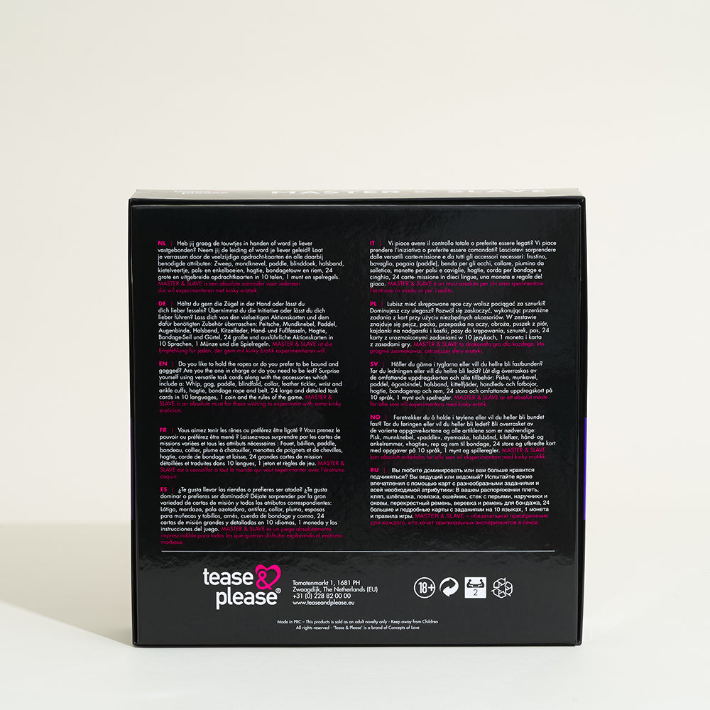 Jeu de Bondage Master & Slave - Rose