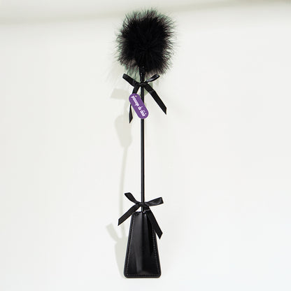 Soft BDSM feather whip — 2-in-1 accessory