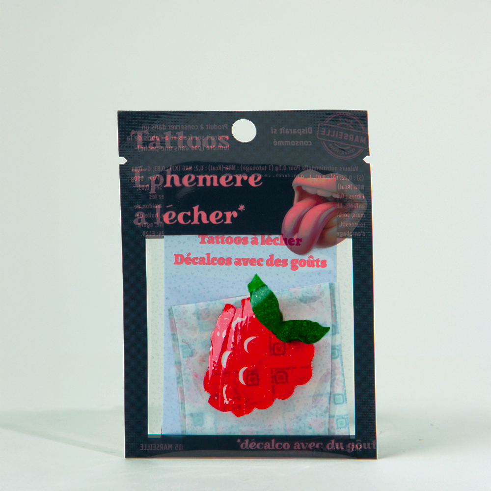 Tatouages à lécher La Fraise - Fraise